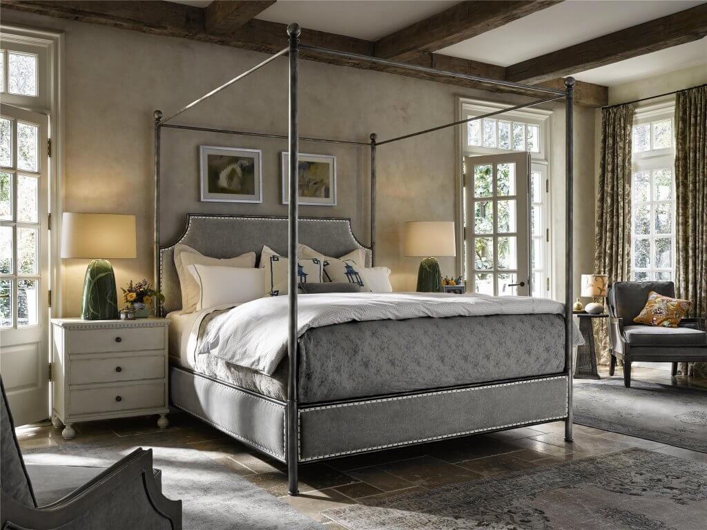 4-Beautiful-Bed-Styles-for-an-Easy-Room Makeover-four-poster-bed-universal-furniture-kathleen-jennison-interior-designer