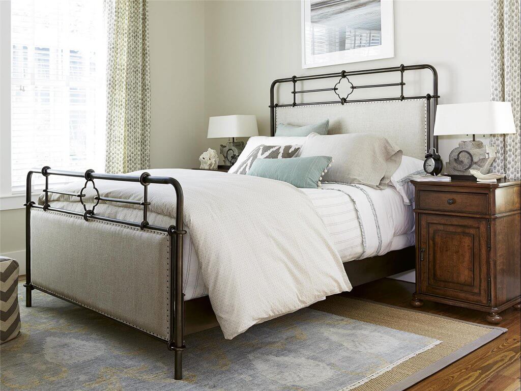 4-Beautiful-Bed-Styles-for-an-Easy-Room Makeover-metal-upholstered-bed-universal-furniture-kathleen-jennison-interior-designer