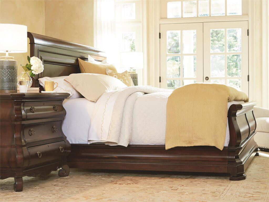 4-Beautiful-Bed-Styles-for-an-Easy-Room Makeover-sleigh-bed-universal-furniture-kathleen-jennison-interior-designer