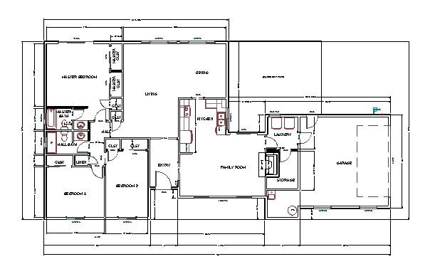 Before Floor Plan: The kitchen is in the center of the house and is a small galley style layout. Great for it’s day, but not so much for how we live our lives now.