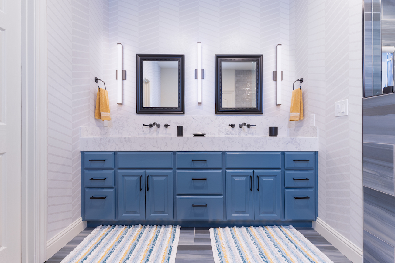 bathroom-vanity-blue-drawers-cabinetry-woodbridge-ca
