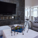Ktj Design Co Home Theater Luxury Interior Design Stockton Ca Large Television Comfortable Leather Sofa