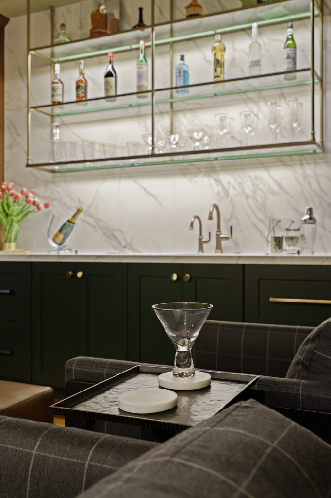Bar+lounge+round+chandelier+wallpaper+ktj Design Co+linden+california+24 Copy