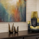 Ktj Design Co Blue And Yellow Vases Stockton Ca 14