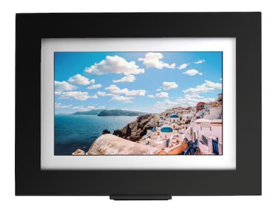 Brookstone Black Composite Digital Picture Photo Share Frame