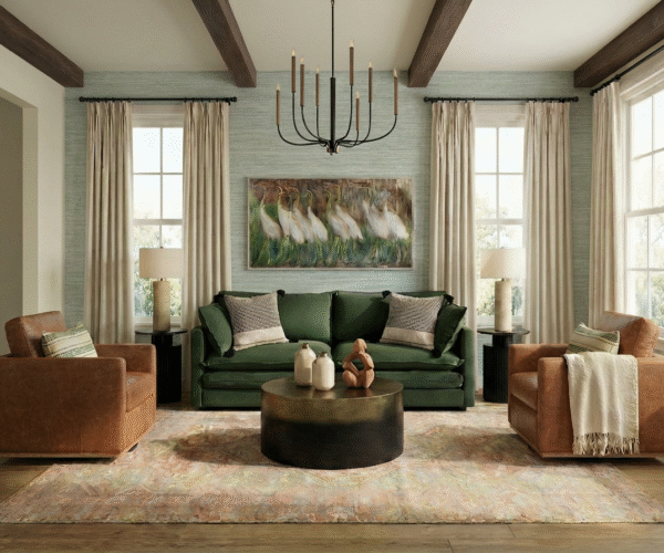 Heron Haven Living Room | Calm, Nature-Inspired Design