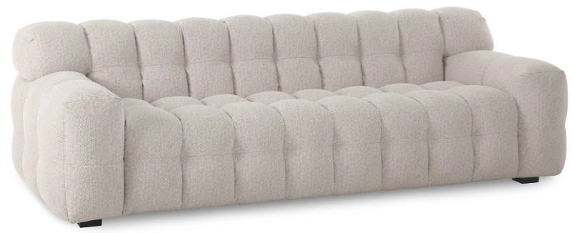 Loomlan Fusion Off White Soft Fabric Sofa