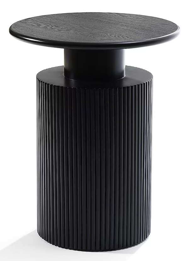 Luxenhome Black Round Table