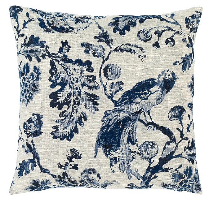 Livabliss Sanya Bay 22 In X 22 In Blue Square Indoor Decorative Pillow