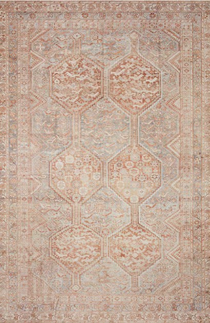 Loloi Tangerine And Mist