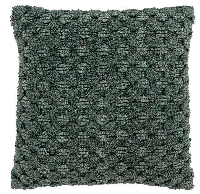 Rizzy Home 20 In X 20 In Olive Green Square Indoor Decorative Pillow