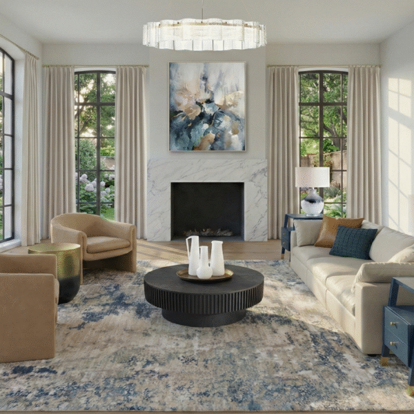 The Warm Sophisticate Living Room