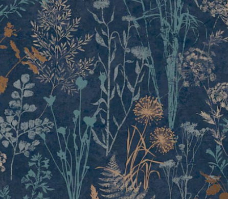 Graham Brown Navy Wallpaper