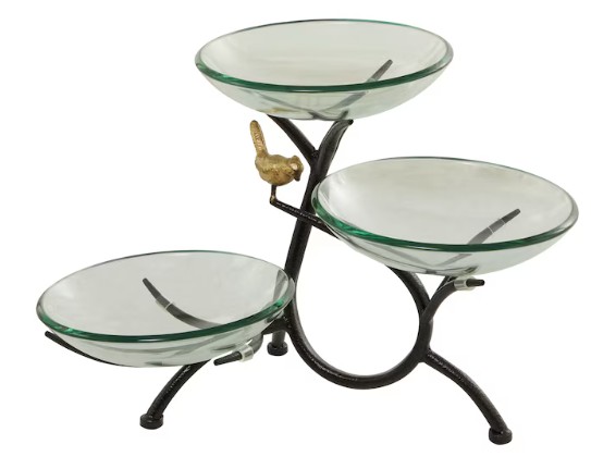 Grayson Lane Clear Glass Modern Decorative Bowl