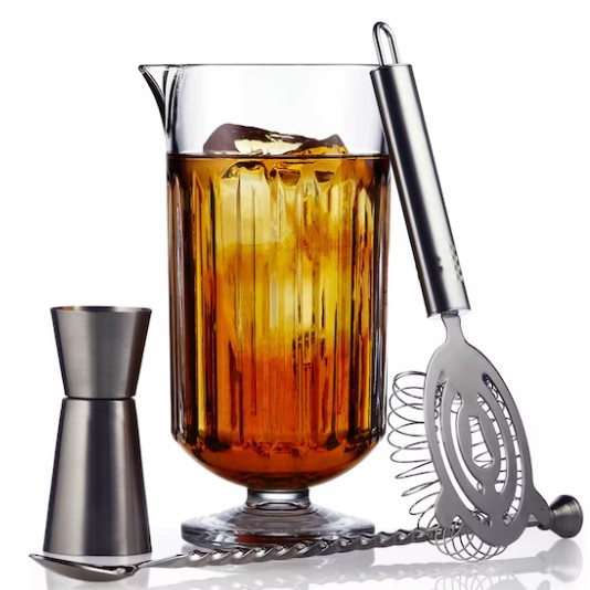 Libbey Classic Cocktail Flashback 4 Piece Bar Mixing Set