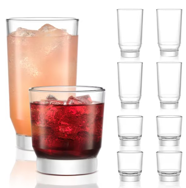 Libbey Merida 8 Piece Tumber And Rocks Glass Set