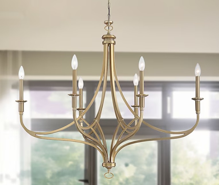Minka Lavery Covent Park 6 Light Brushed Gold Chandelier