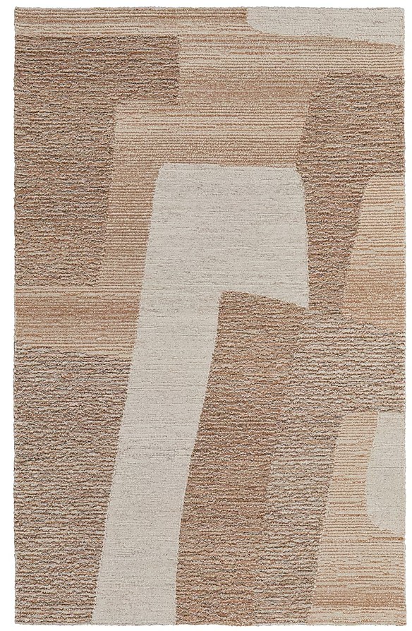 Room Envy 9 X 12 Tufted Wool Brown Tan Ivory Area Rug