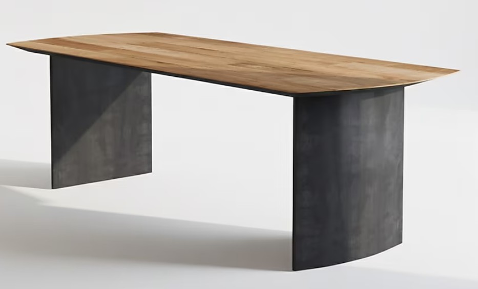 Urban Woodcraft Atelier Black Reclaimed Wood Dining Table