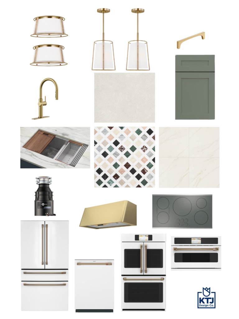 The Sage Garden kitchen mood board