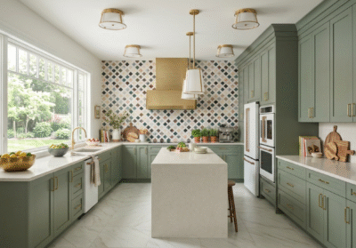 A Complete Sage Green Kitchen Remodel, Designed and Ready to Shop