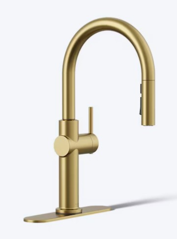 Kohler Crue Vibrant Brushed Modern Brass Faucet