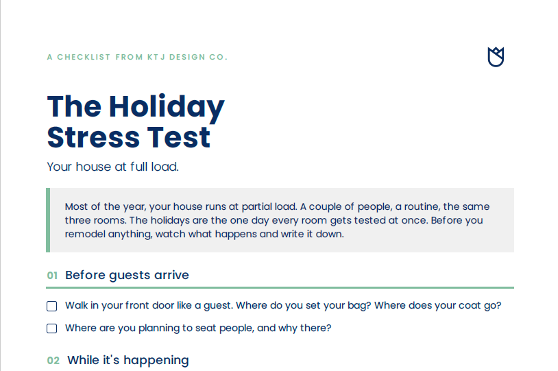 Holiday Checklist Snippet